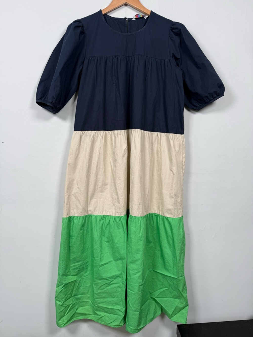 Compania Fantastica 100% Cotton Tiered Maxi Dress, Size M, Great Condition